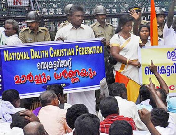 Dalit Christians -Kerala protesting